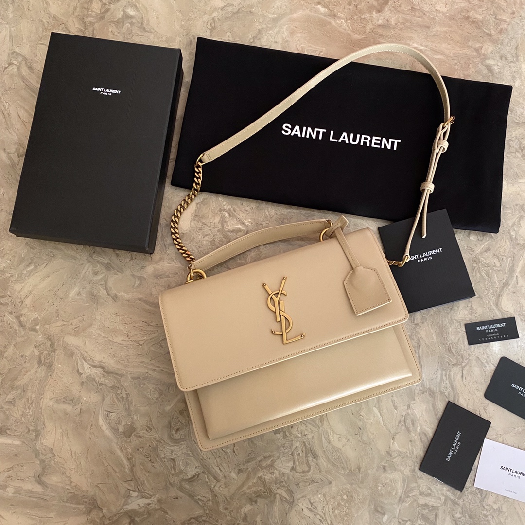 Medium Sunset Satchel in Smooth Leather Bag