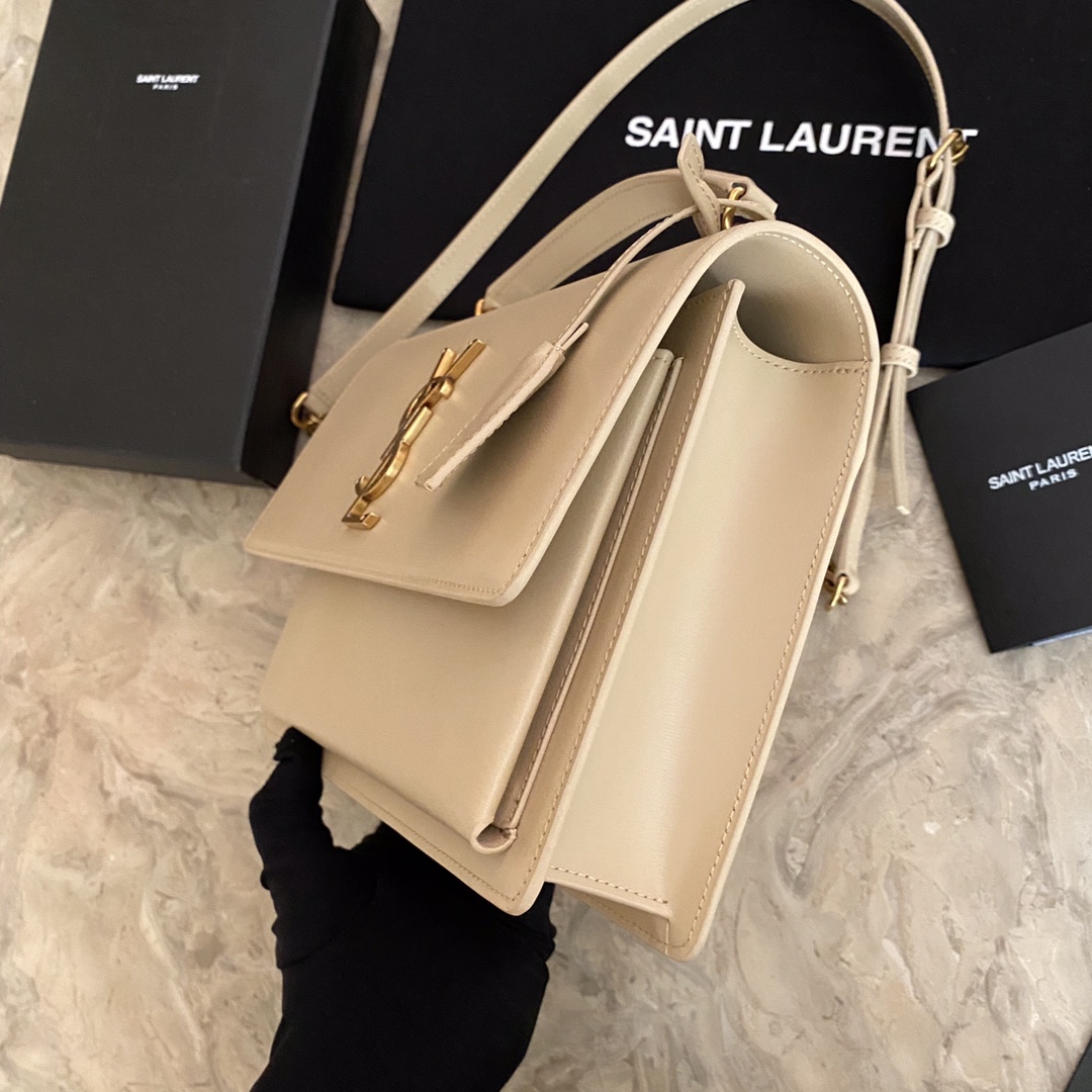 Medium Sunset Satchel in Smooth Leather Bag - Image 4