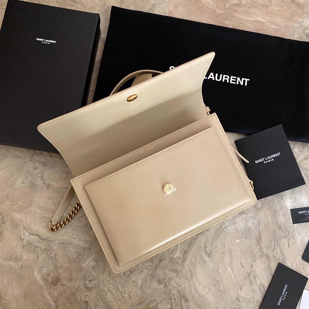 Medium Sunset Satchel in Smooth Leather Bag - Image 3