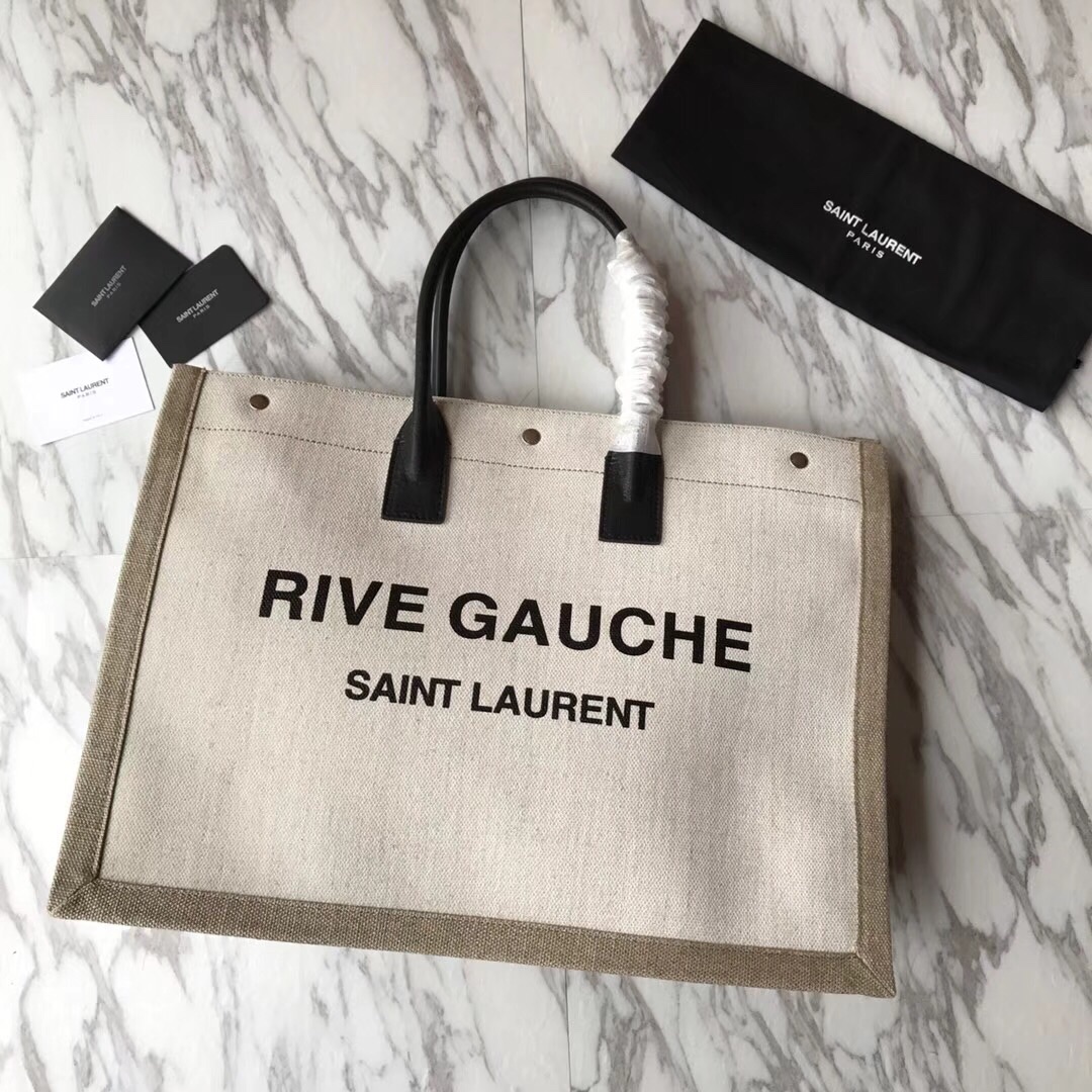 Rive Gauche Tote in Canvas Bag - Image 2