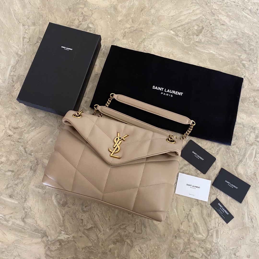 Puffer Medium in Quilted Lambskin Bag - Image 9