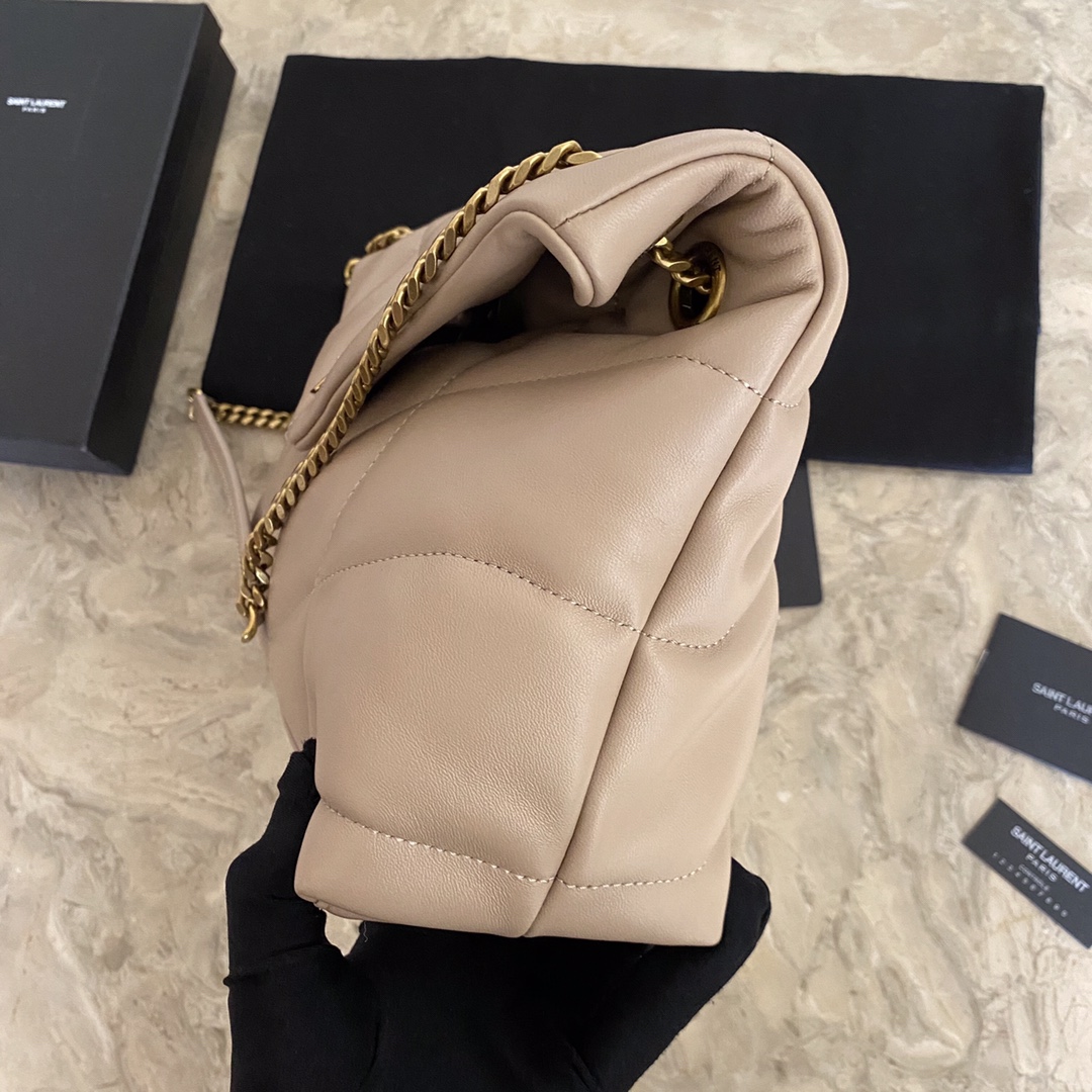 Puffer Medium in Quilted Lambskin Bag - Image 7
