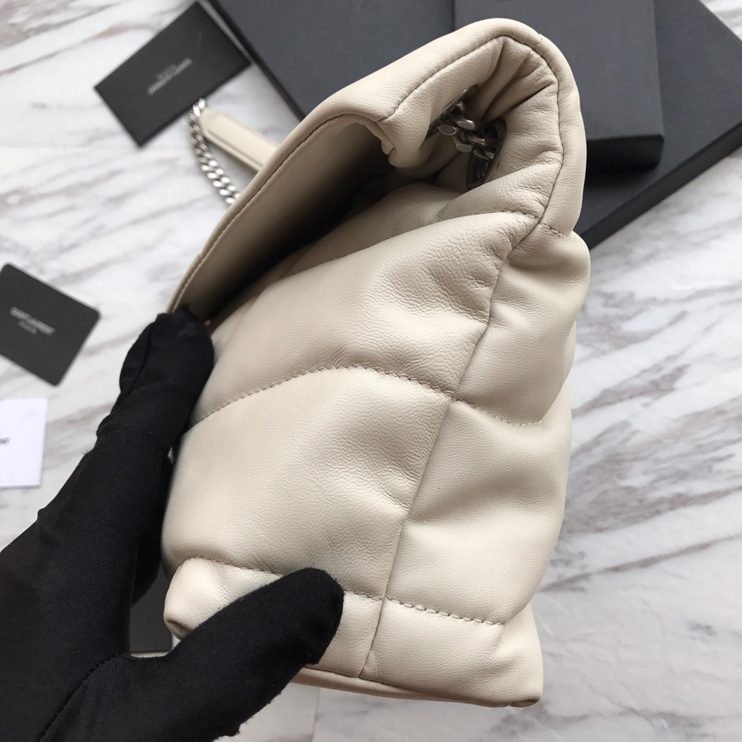 Puffer Medium in Quilted Lambskin Bag - Image 6