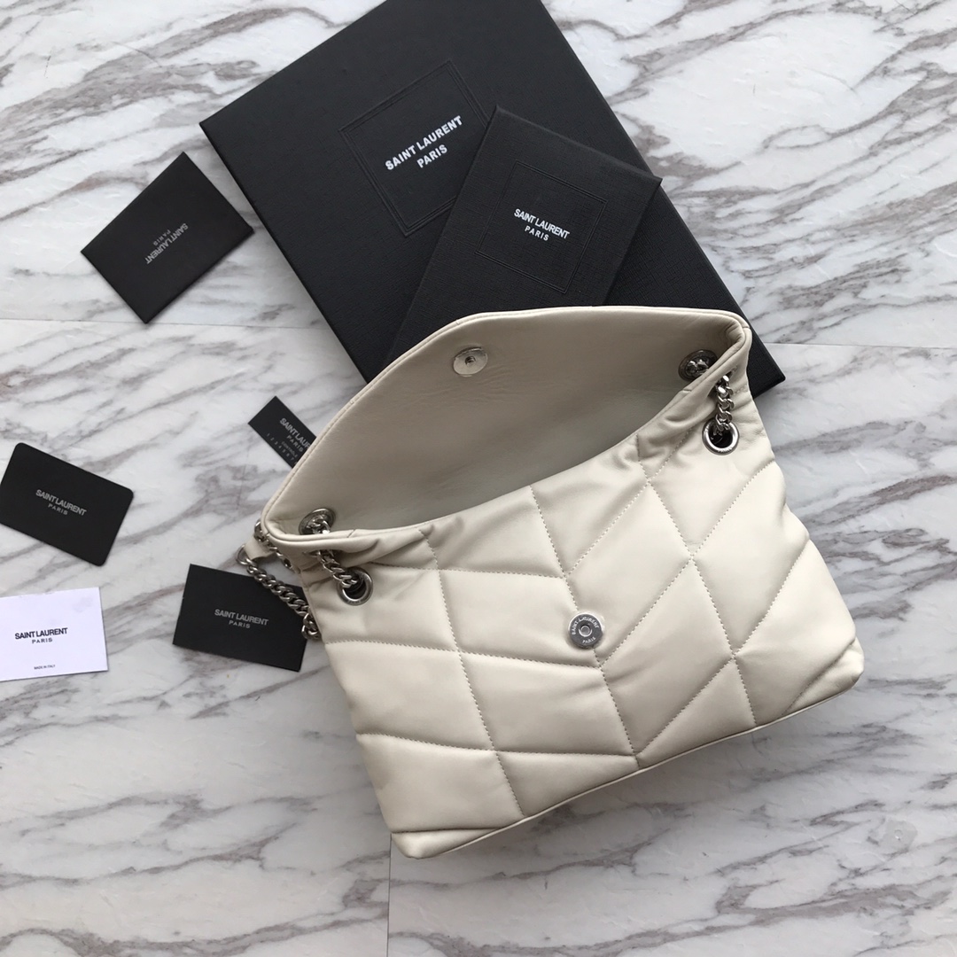 Puffer Medium in Quilted Lambskin Bag - Image 3