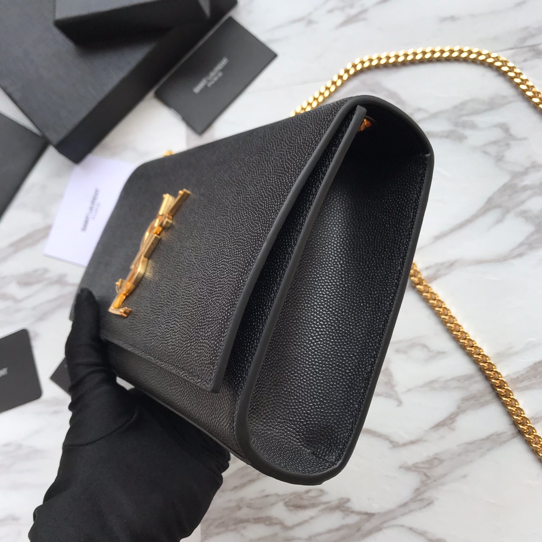 Kate Medium in Grain de Poudre Embossed Leather Bag - Image 3