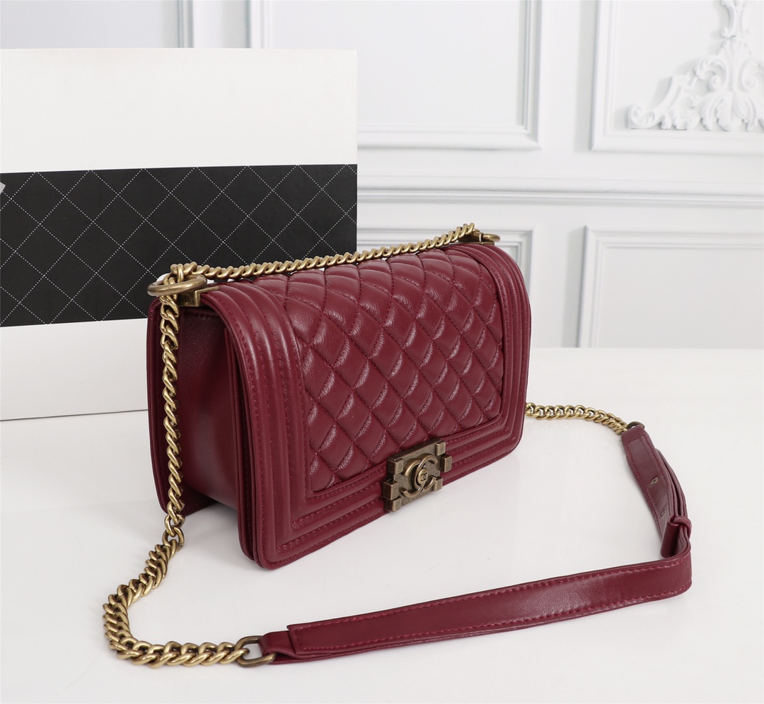 Chanel Black Kaviar Ghw Wine Bag - Image 9