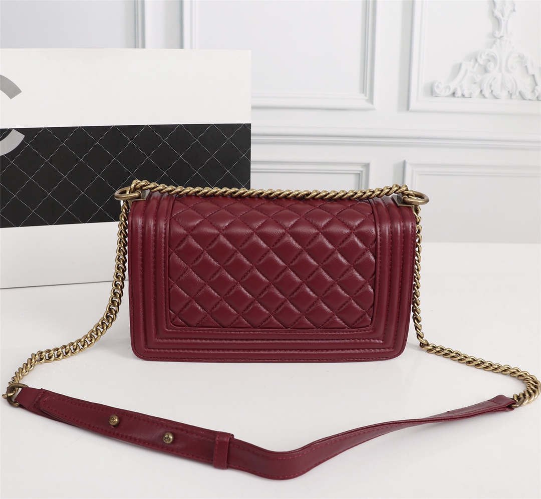 Chanel Black Kaviar Ghw Wine Bag - Image 5
