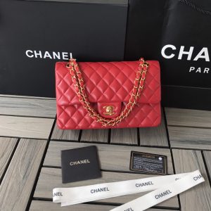 Chanel Flap Bag — Red
