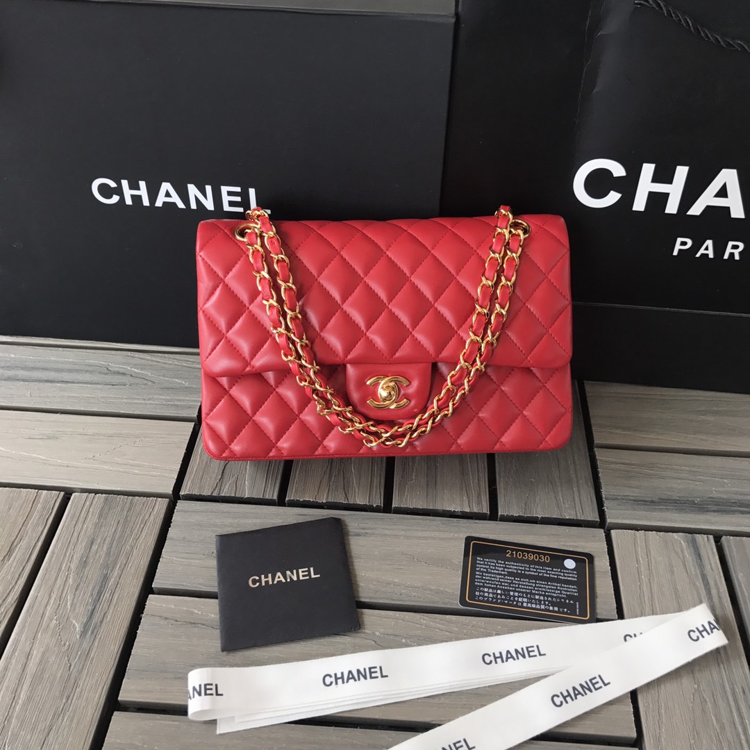 Chanel Flap Bag — Red