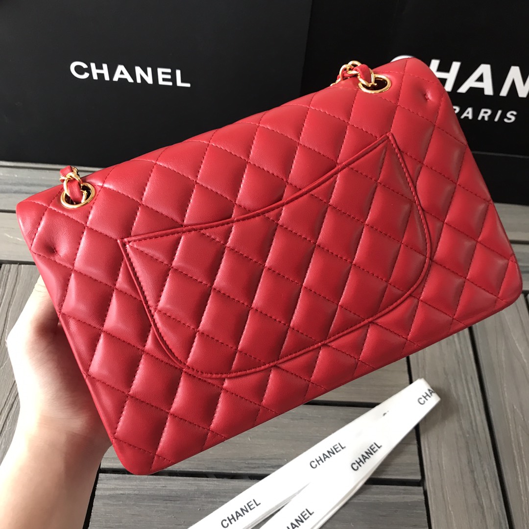 Chanel Flap Bag — Red - Image 9