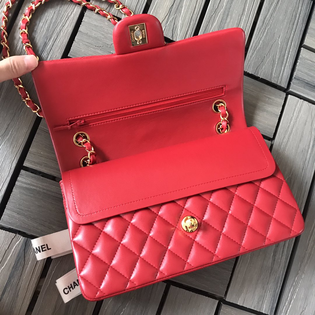 Chanel Flap Bag — Red - Image 3