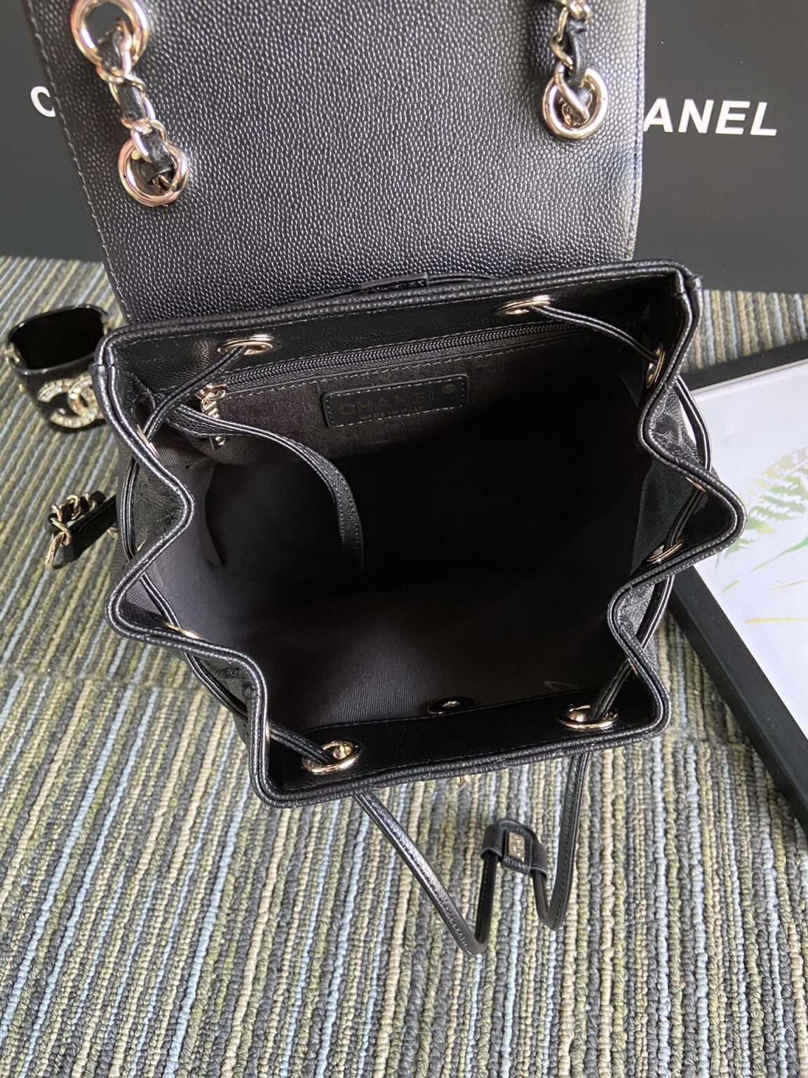 Chanel Pattern Backpack - Image 3