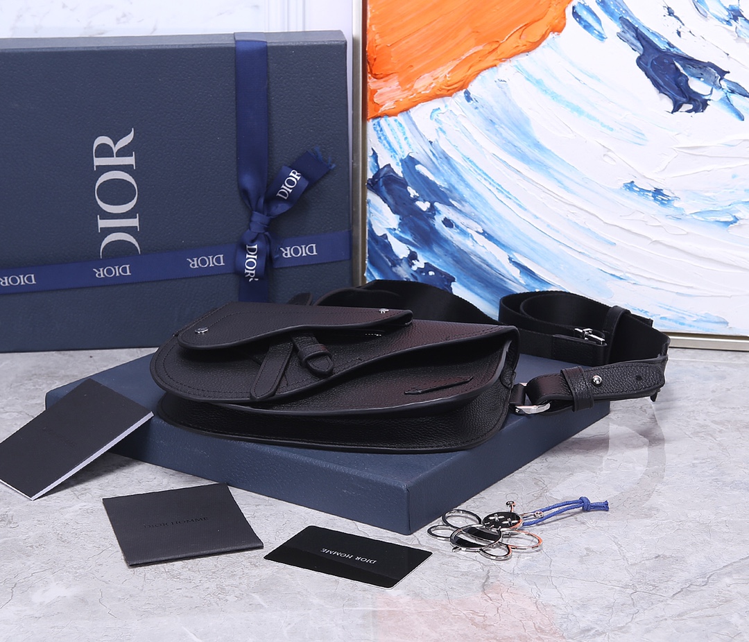 Dior Men's Saddle 3 Bag - Image 4