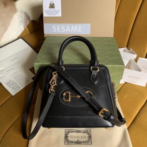 01Gucci Horsebit 1955 Mini Top Handle Bag