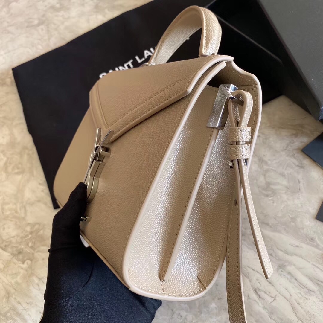 Cassandra Monogram Clasp Bag in Matte Python - Image 3