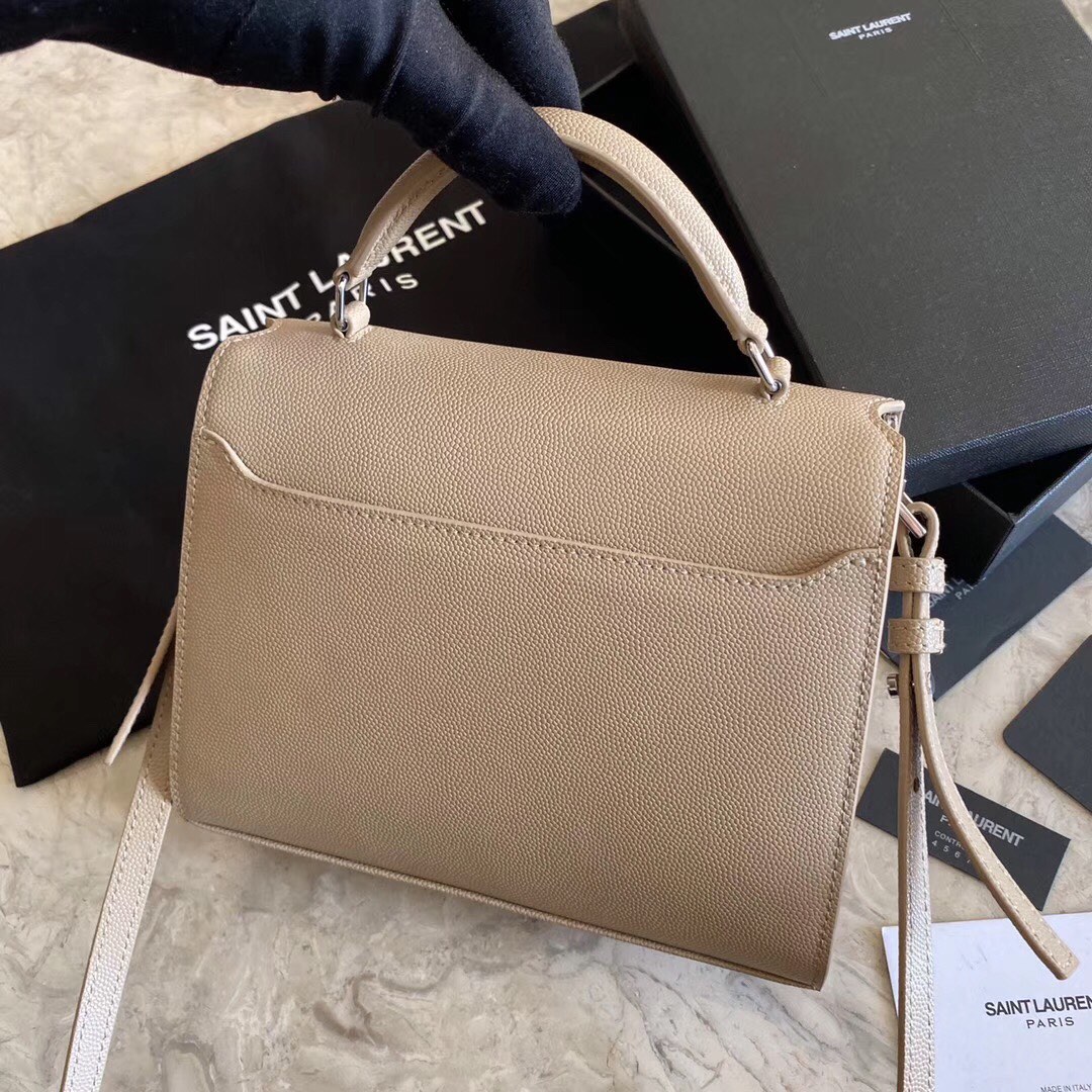 Cassandra Monogram Clasp Bag in Matte Python - Image 5