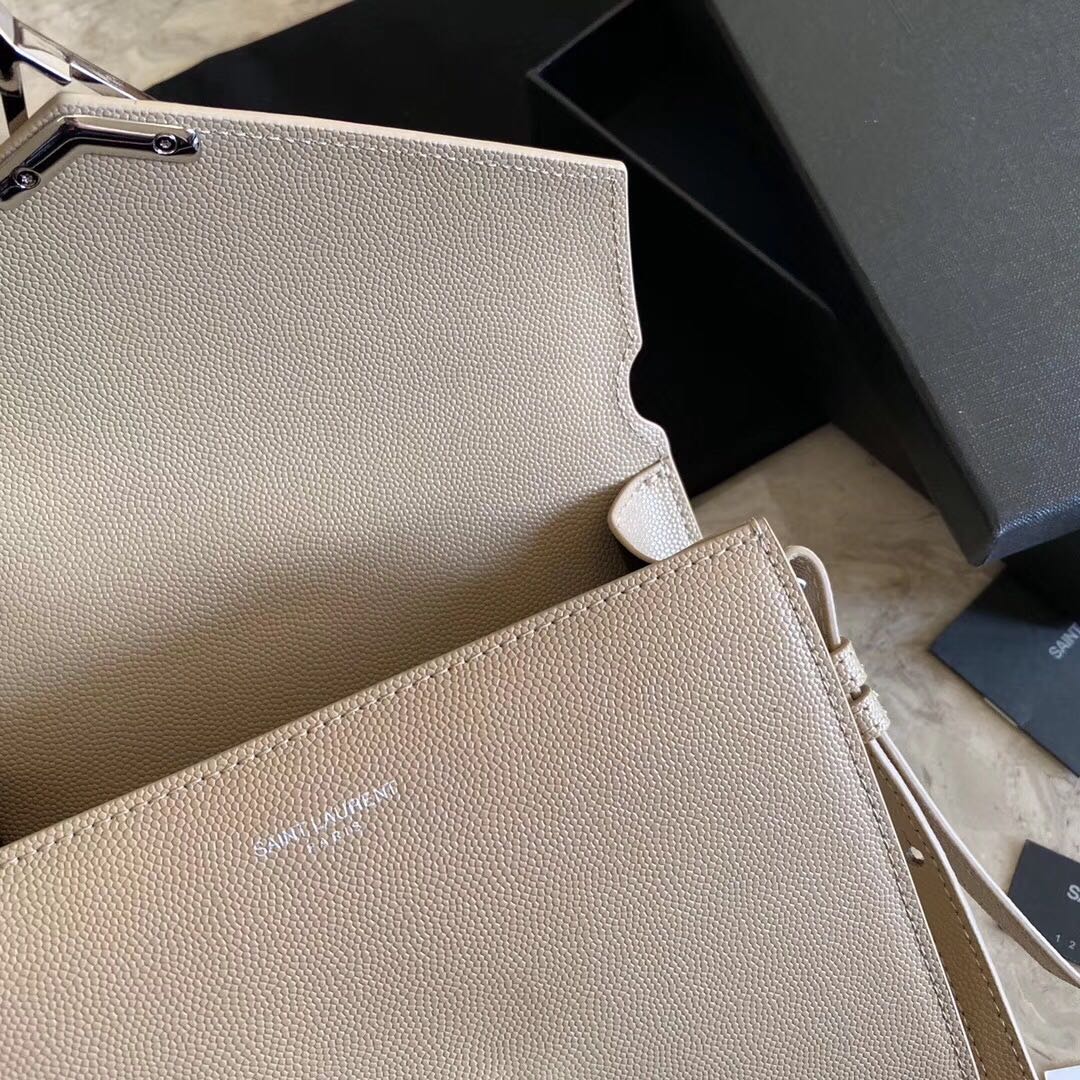 Cassandra Monogram Clasp Bag in Matte Python - Image 8