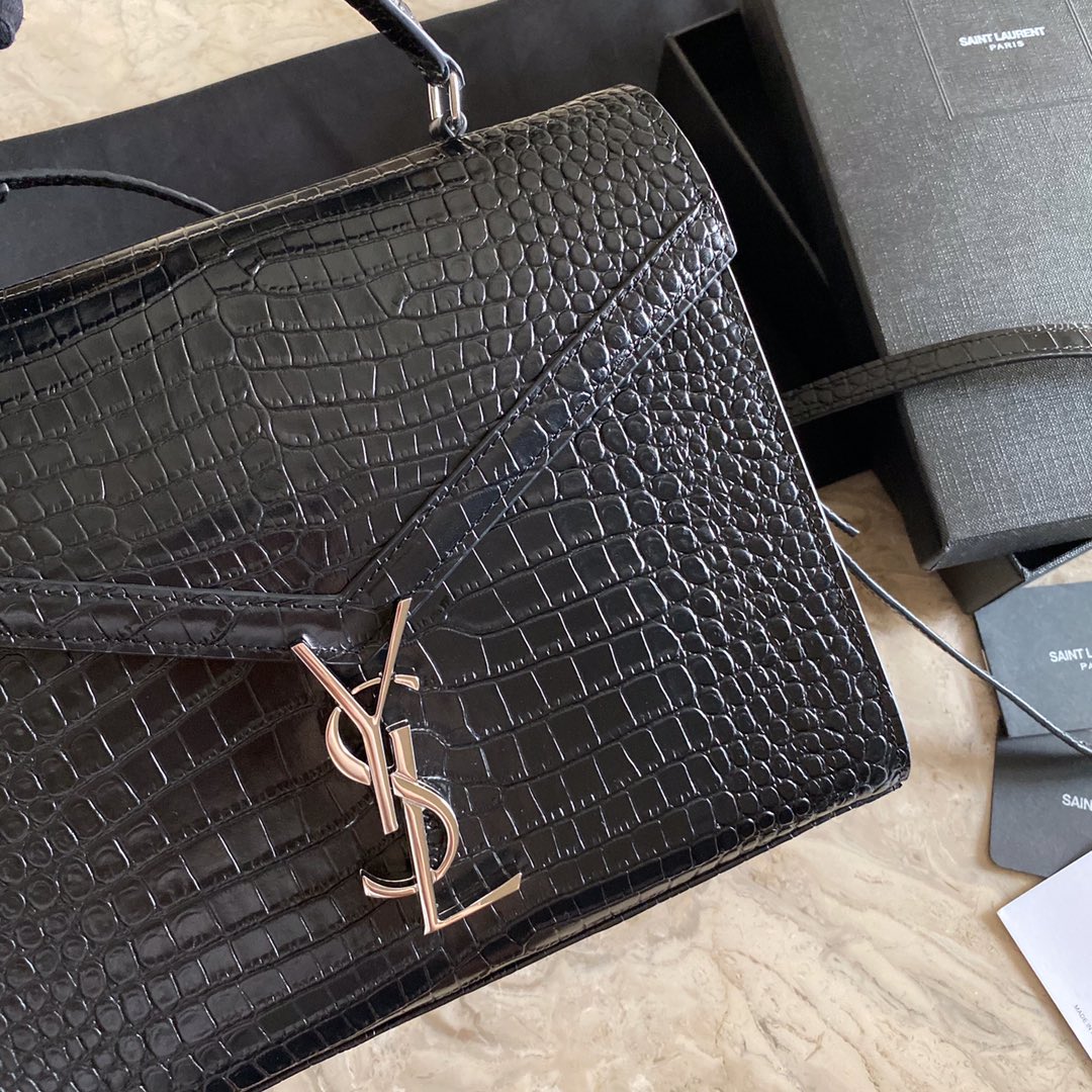 Cassandra Monogram Clasp in Matte Python Bag - Image 6