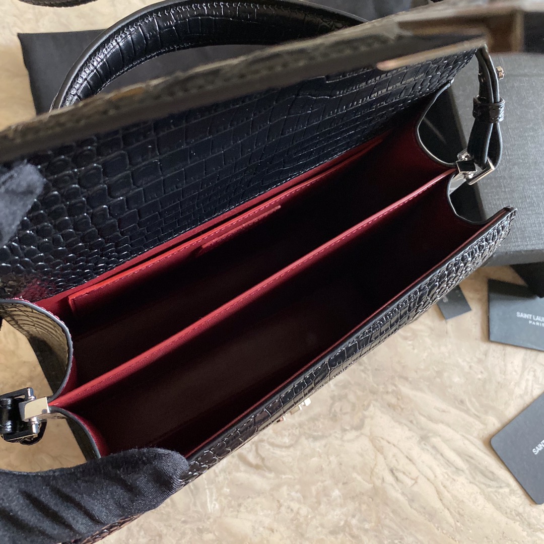 Cassandra Monogram Clasp in Matte Python Bag - Image 7