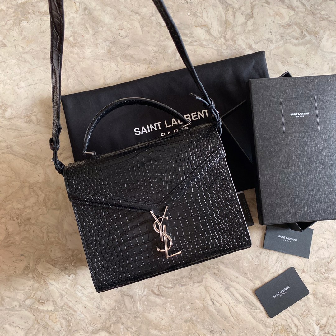 Cassandra Monogram Clasp in Matte Python Bag - Image 8