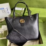 Gucci Small Double G Leather Tote