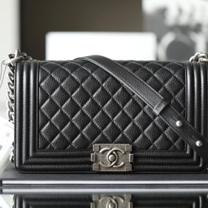 Chanel Silver Hardware, Caviar Leather Bag
