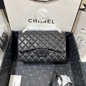 Chanel Flapin Black Large Bag