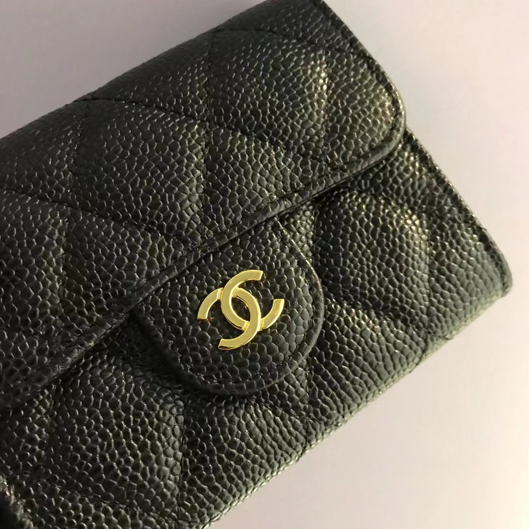 Chanel Classic Leather in Black Bag - Image 6