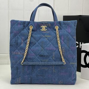 Chanel Tote in Blue Caviar Bag