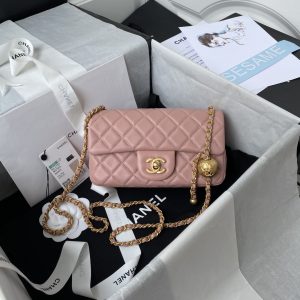 Chanel in Pink Caviar Mini Flap Bag