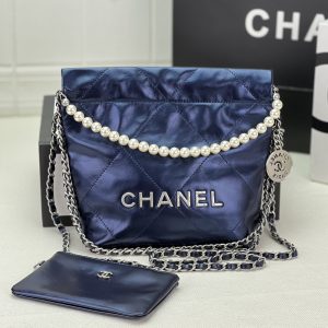 Chanel in Blue Bag 22
