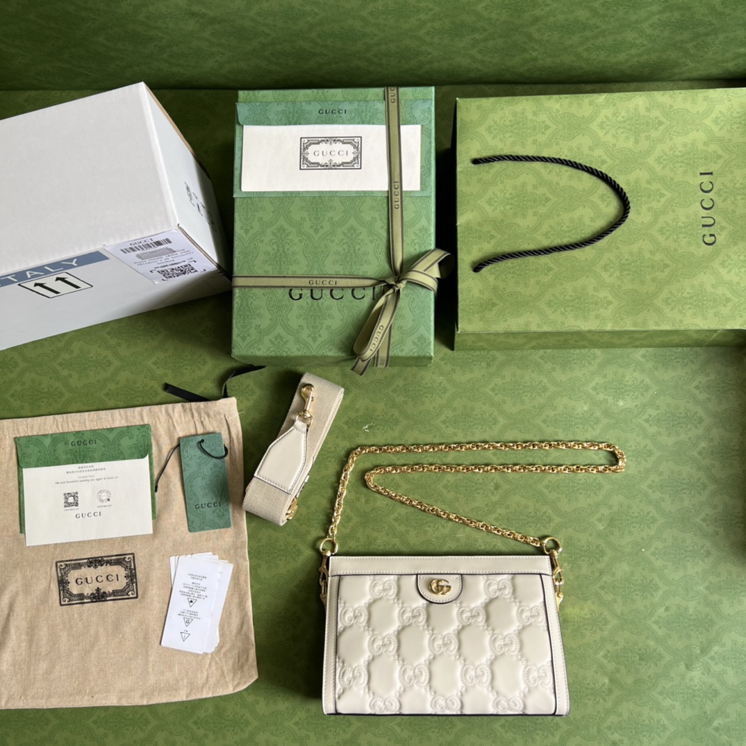Gucci GG 2Matelasse Leather Small Bag - Image 10