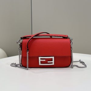 Fendi Baguette Bag — Red