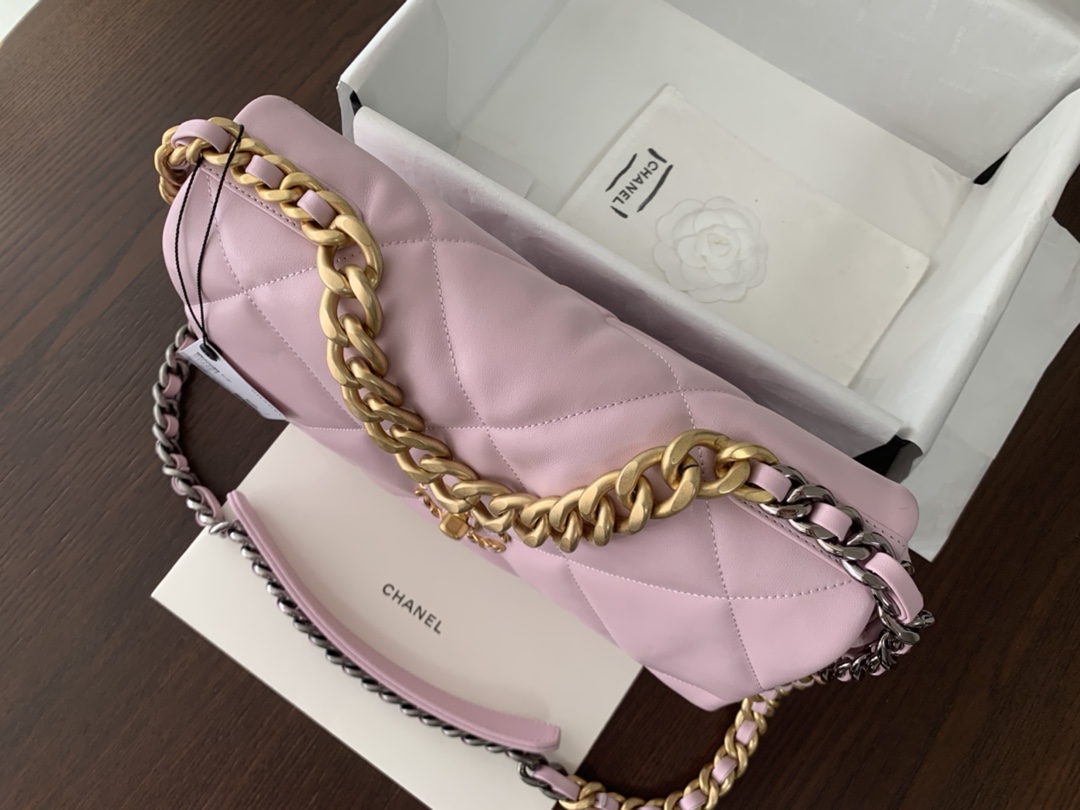 Chanel 19 - Medium Bag — Pink - Image 9