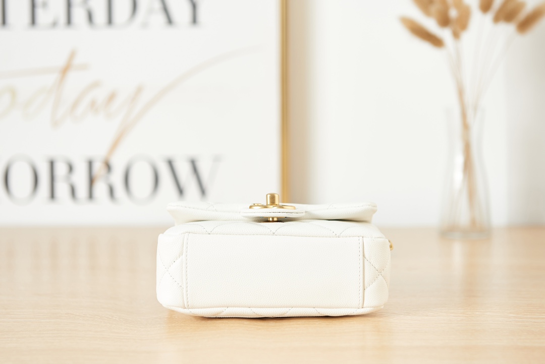 Chanel Mini Classic Flap Bag — White - Image 5