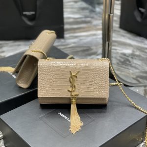 Kate Small Chain Bag in Grain de Poudre Embossed Leather