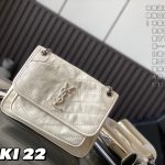 YSL Niki Medium Chain in Suede Bag