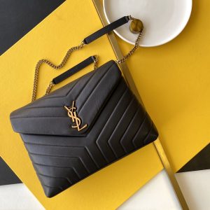 Saint Laurent Monogram Bag — Black