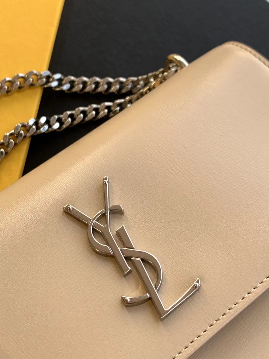 SUNSET MEDIUM CHAIN BAG IN SMOOTH LEATHER - Image 3