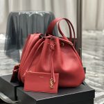 YSL Paris Vii Large Flat Hobo in Smooth Leather Bag
