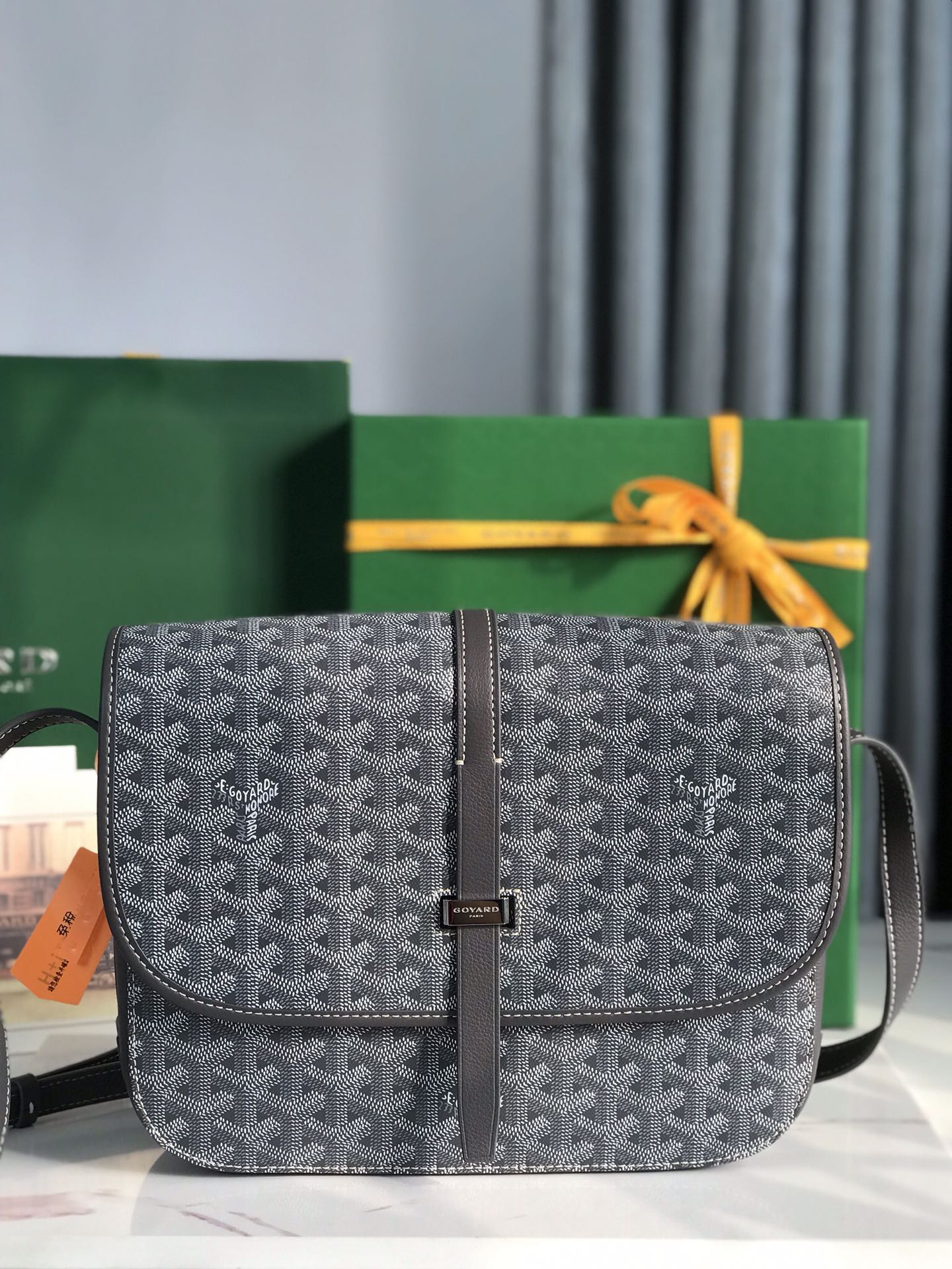 Goyard Belvédère Bag — Pointed Detail, Grey