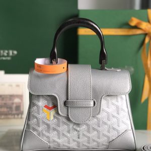 Goyard in White Saigon Mini Bag