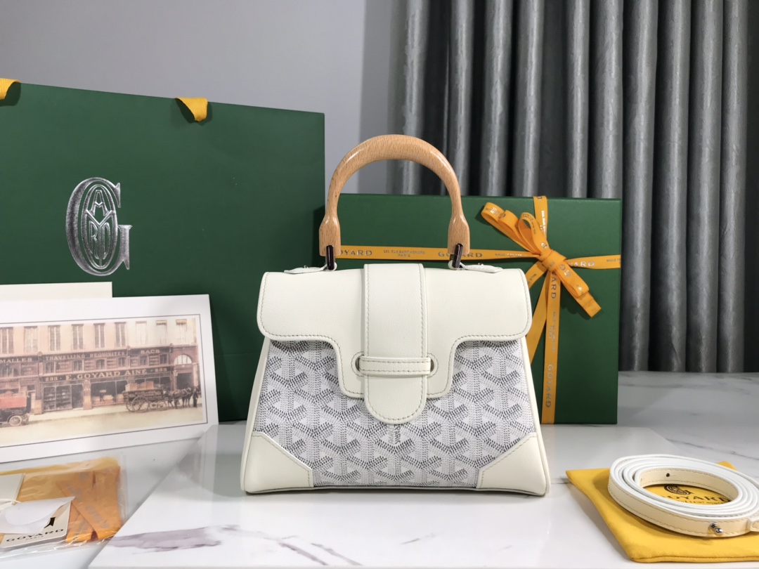Goyard Saigon Mini in White Bag - Image 2