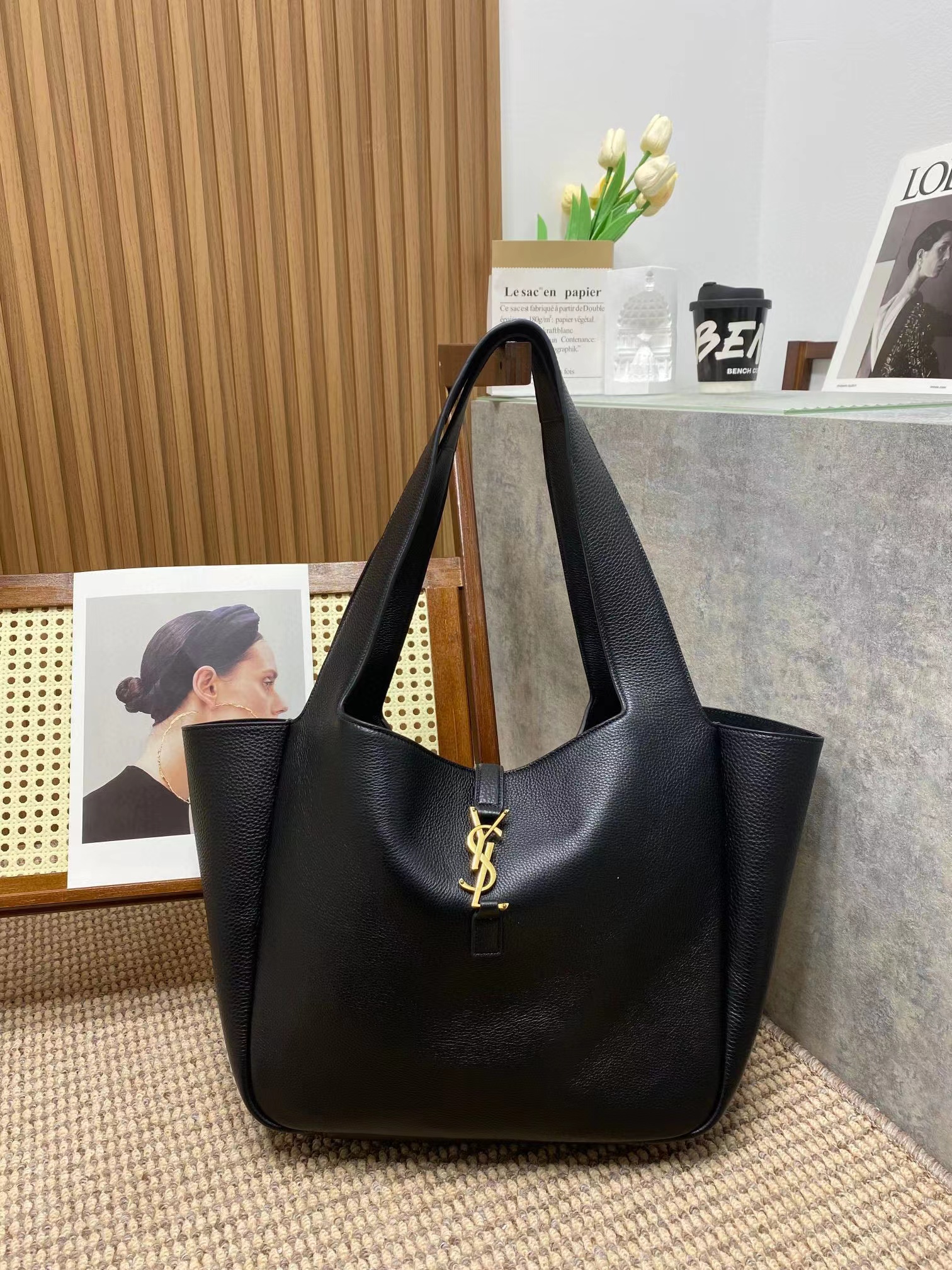Bea in Grained Leather Bag